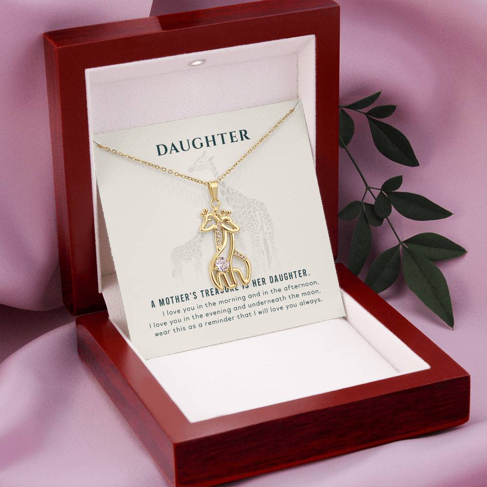 Mother & Daughter Giraffe Necklace – Where Grace, Strength, and Love Entwine