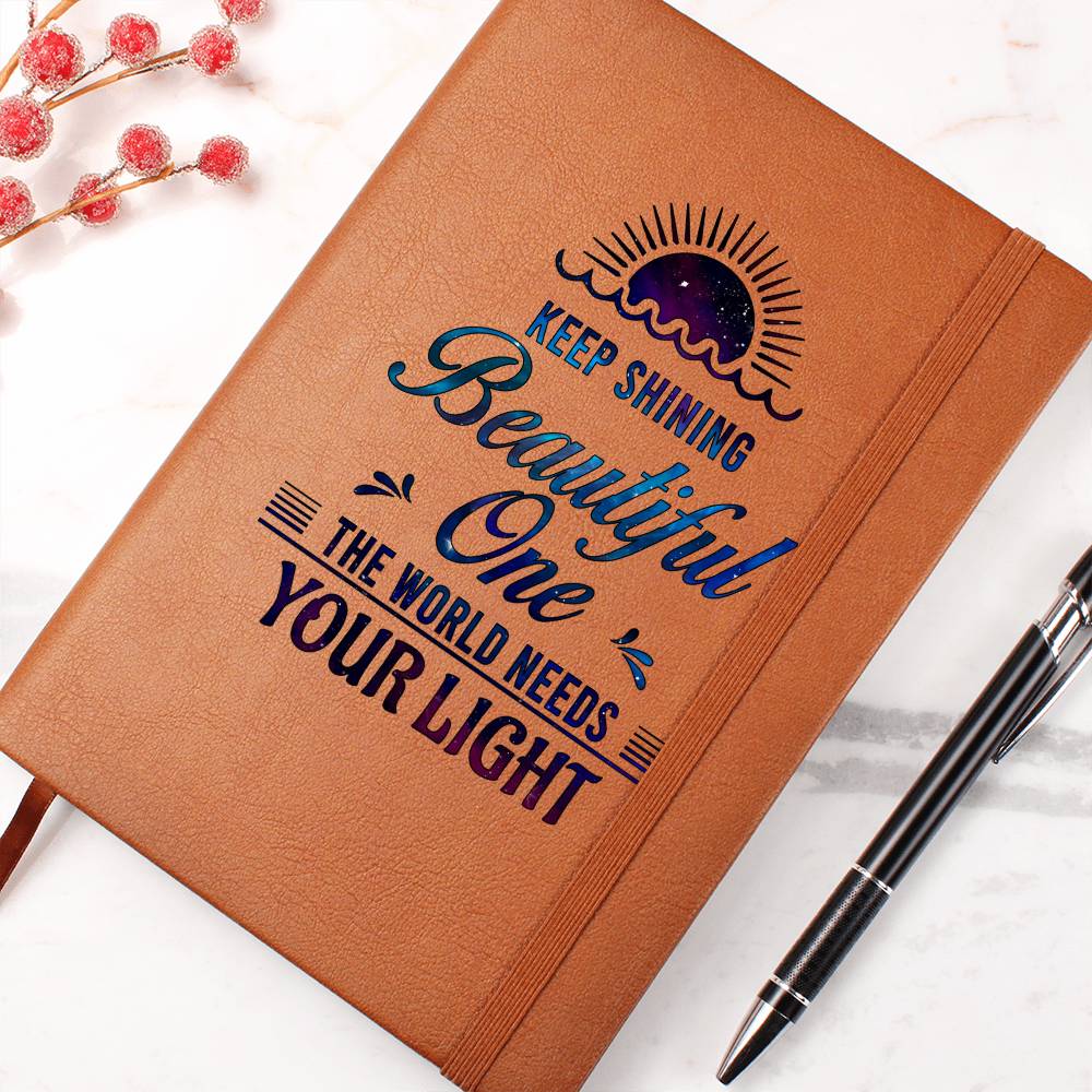 Keep Shining Leather Journal