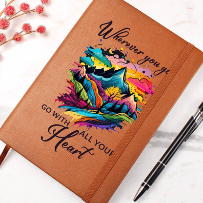 Wherever you go Leather Journal