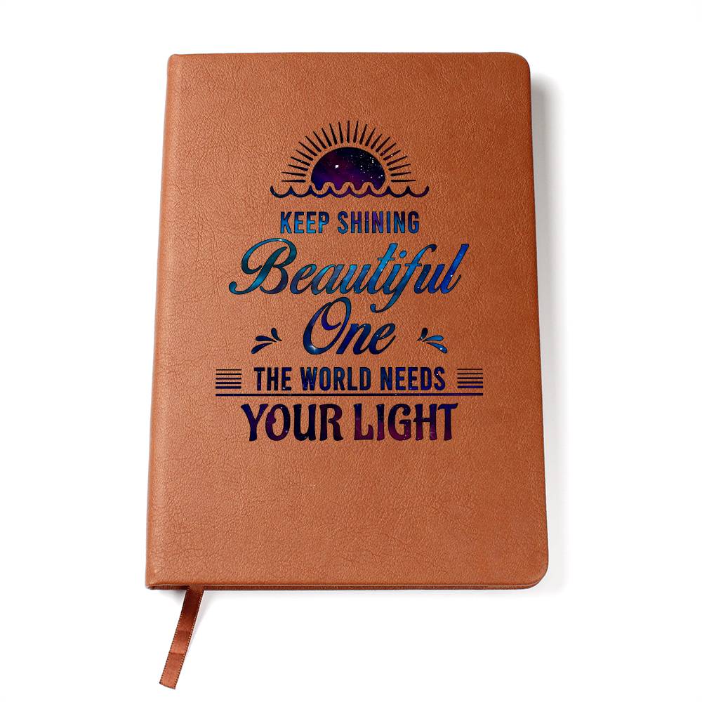 Keep Shining Leather Journal