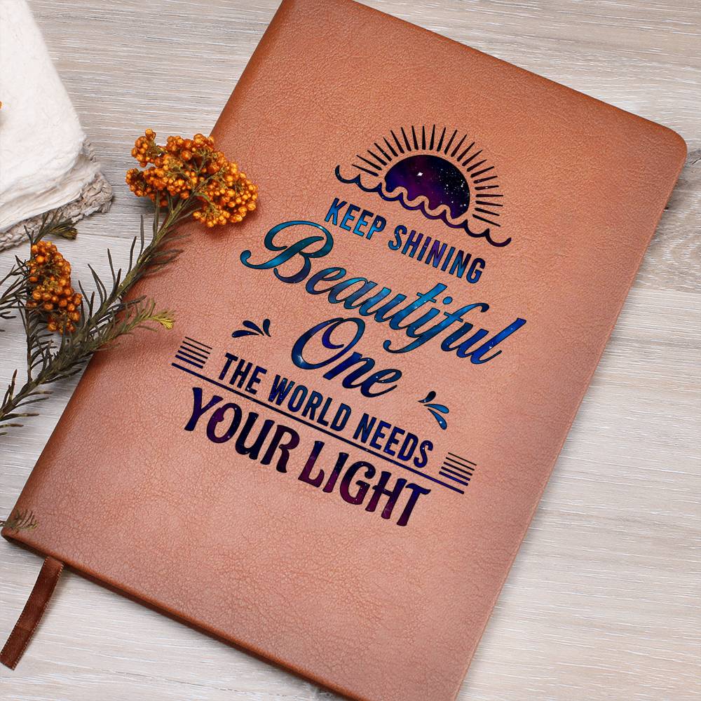 Keep Shining Leather Journal