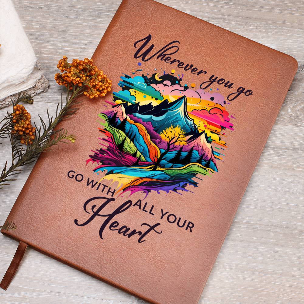 Wherever you go Leather Journal