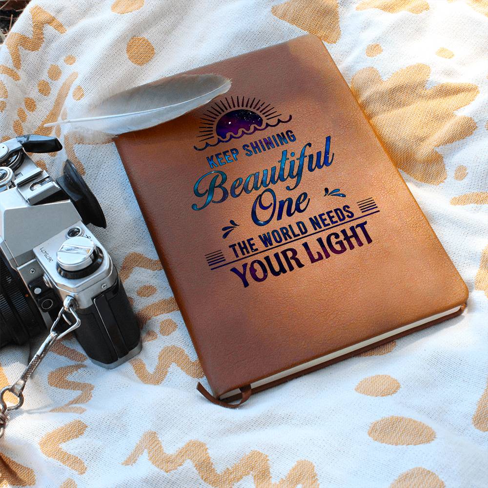 Keep Shining Leather Journal