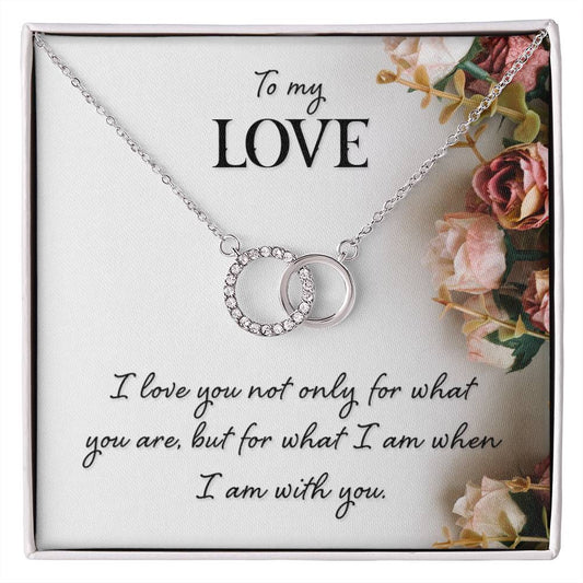 To My Love Perfect Pair Necklace