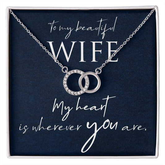 Celebrate Your Unbreakable Bond: Wife Interlocked Circles Necklace