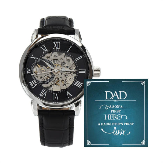 Dad A Son's First Hero Openwork Watch