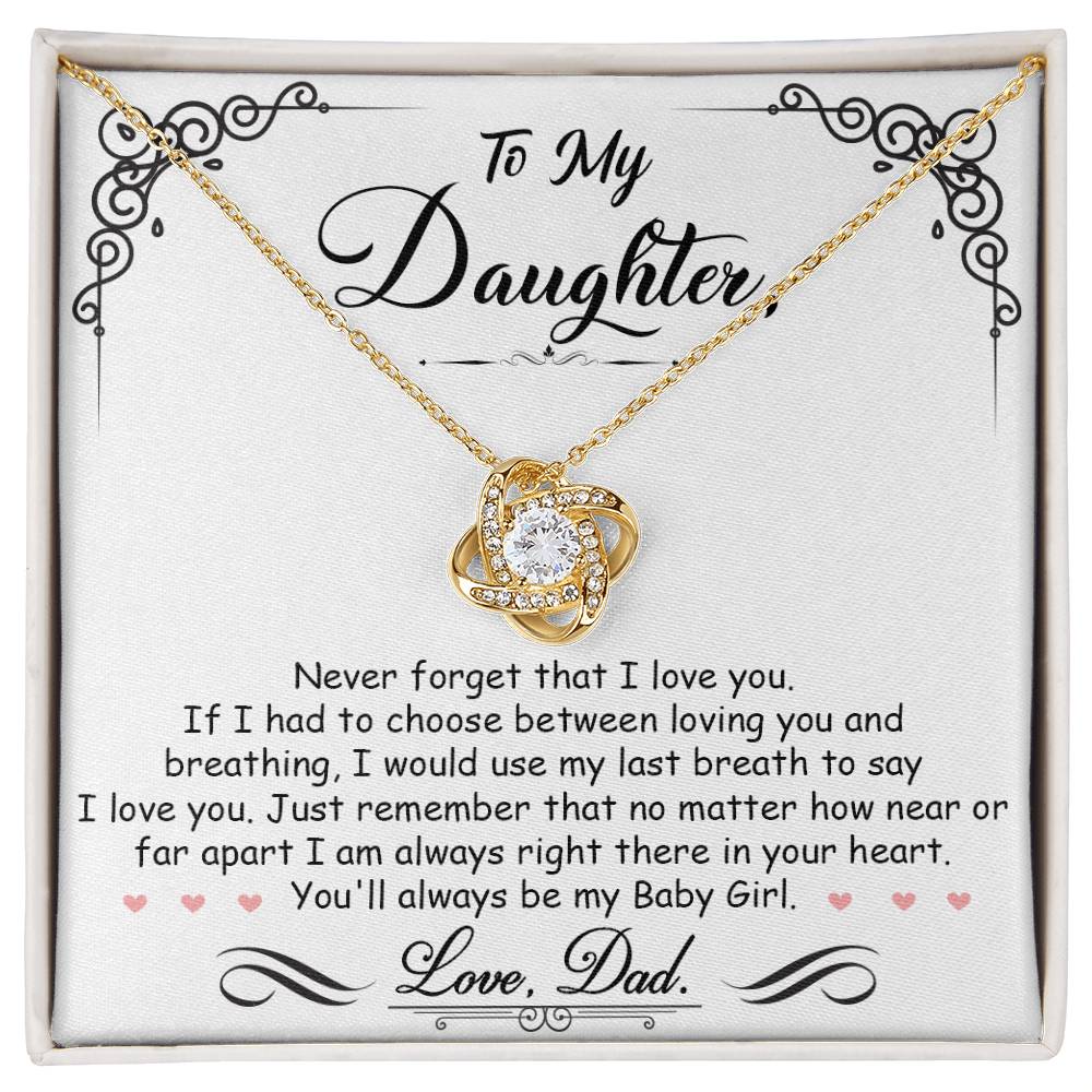 To My Daughter Love Dad I'm Always Right Here In Your Heart