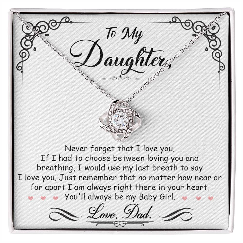 To My Daughter Love Dad I'm Always Right Here In Your Heart