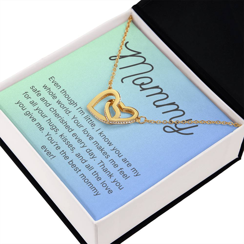 Interlocking Hearts Necklace for Mommy