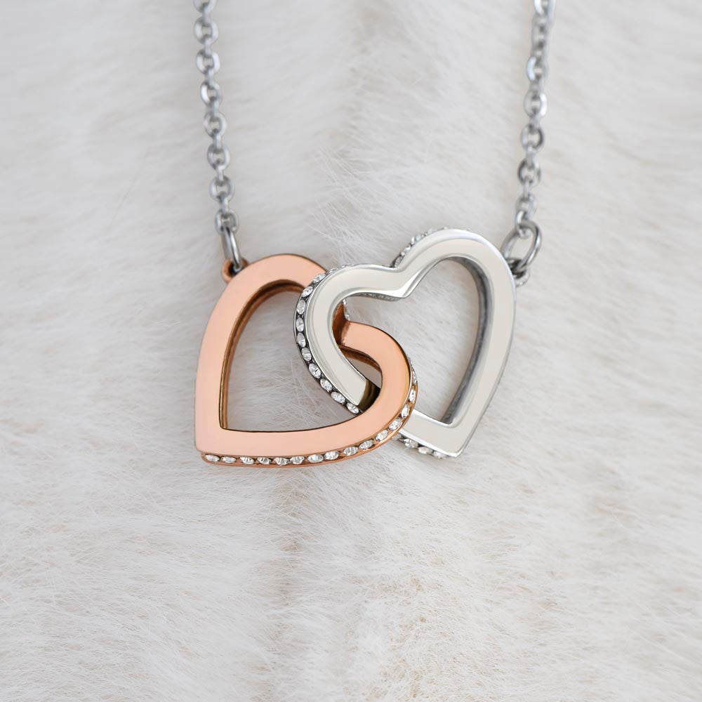 Two Interlocking Hearts Necklace for Nana