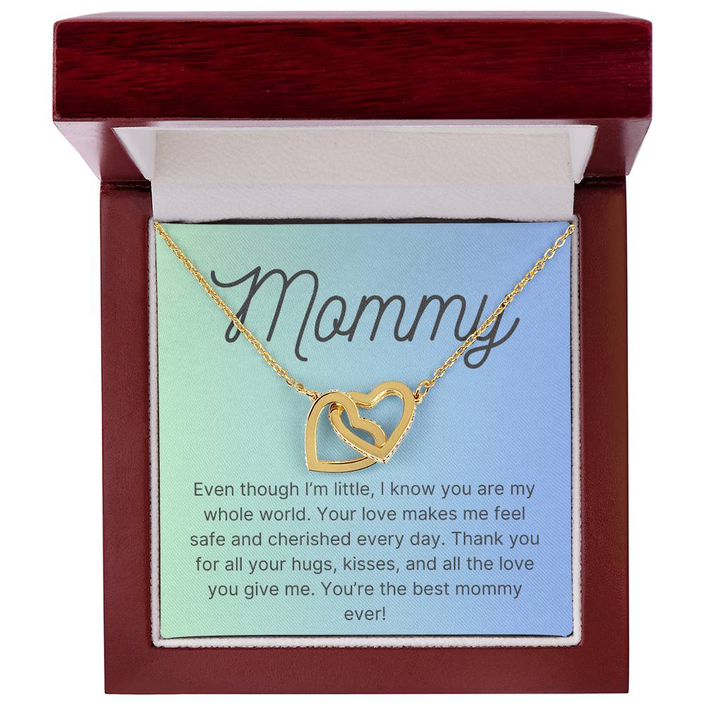 Interlocking Hearts Necklace for Mommy