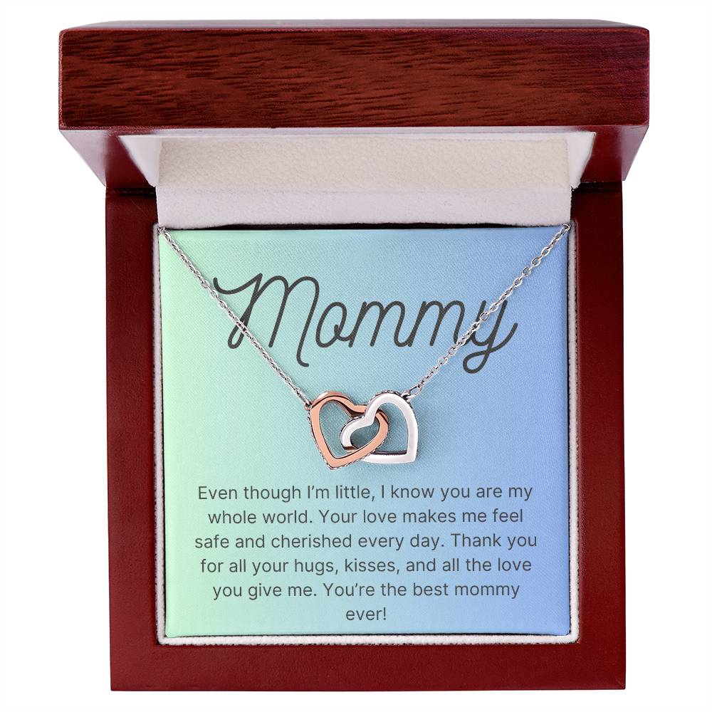 Interlocking Hearts Necklace for Mommy