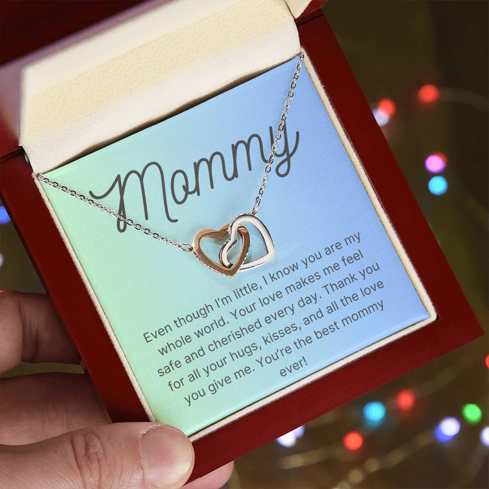 Interlocking Hearts Necklace for Mommy