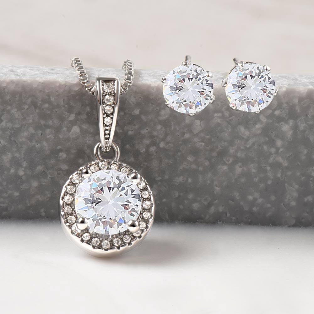 Eternal Hope Necklace & Earring Set – A Timeless Expression of Love