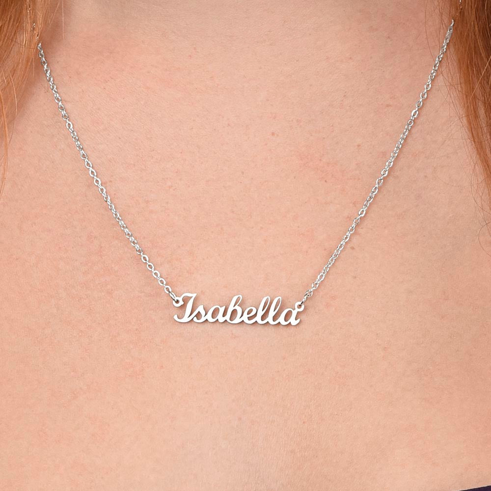 To My Wife Custom Name Necklace