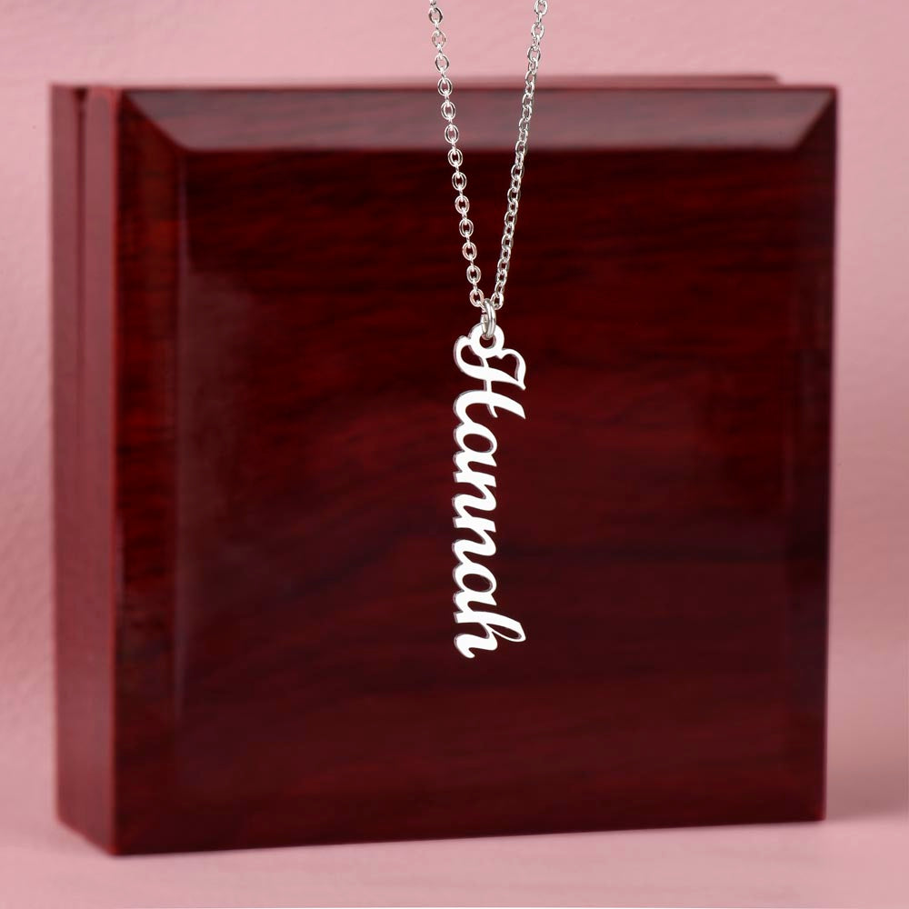 To My Wife I Love You Forever Custom Name Necklace