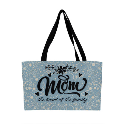 Mom The Heart of the Family Weekender Tote Bag