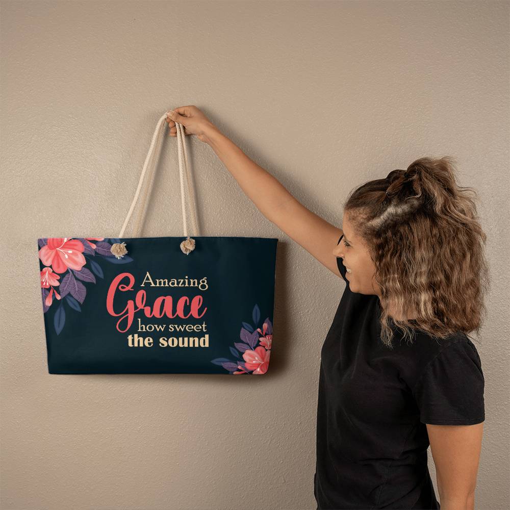 Amazing Grace Weekender Tote Bag