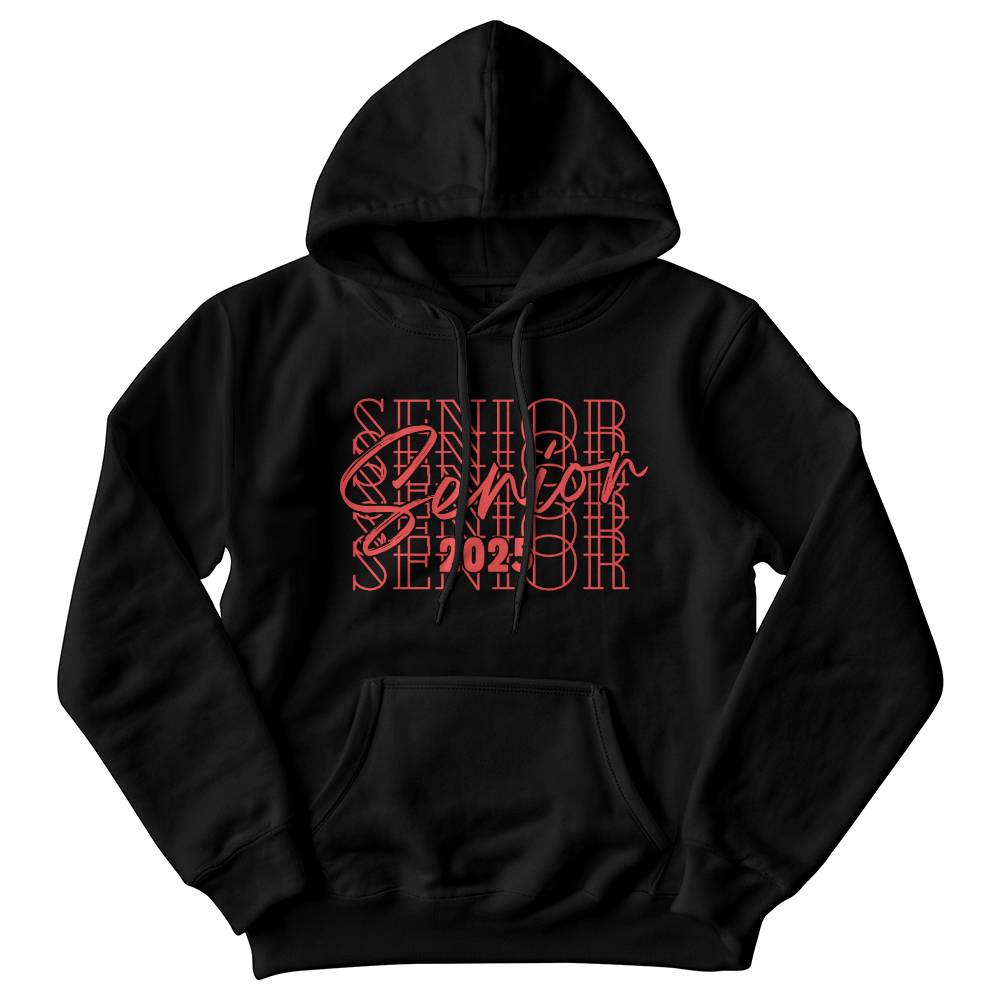 Gildan Hooded Sweatshirt For Senior 2025  Coral Red