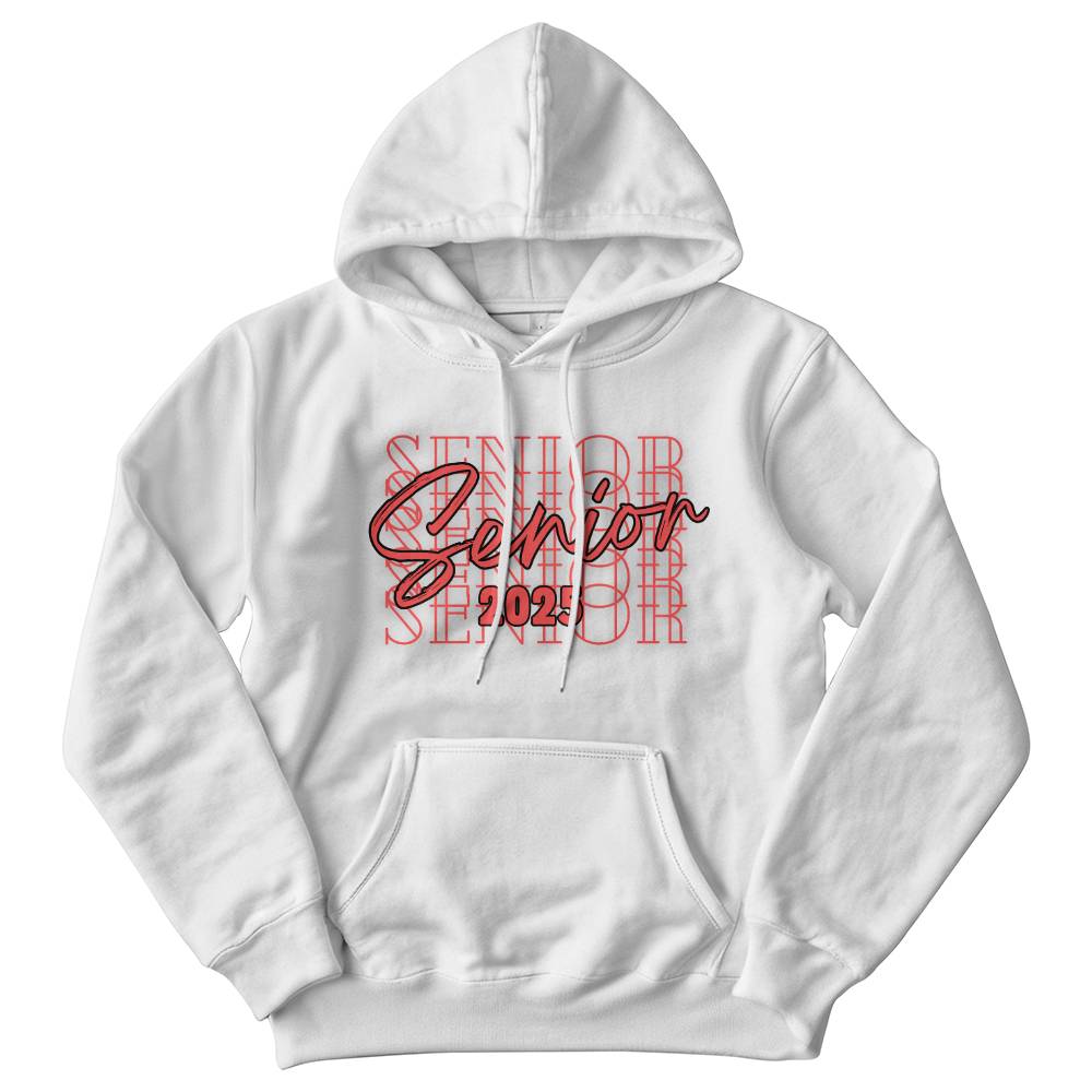 Gildan Hooded Sweatshirt For Senior 2025  Coral Red