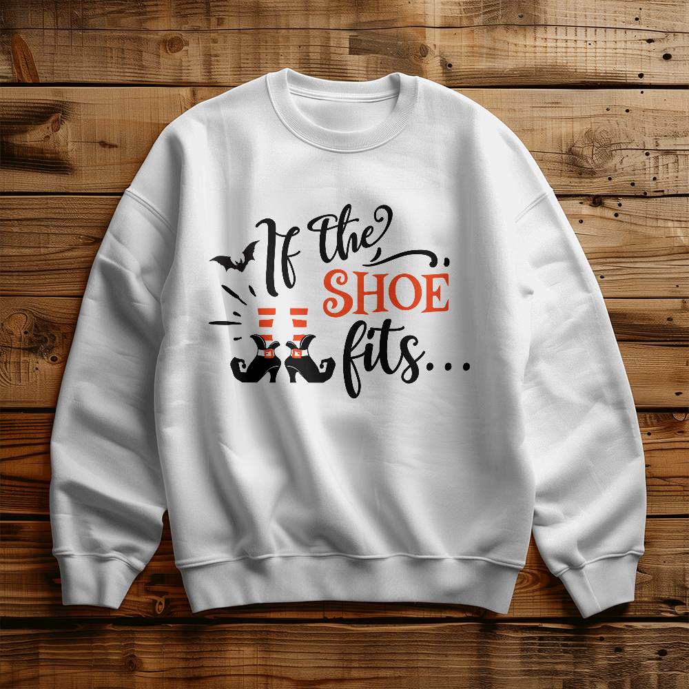 "If the Shoe Fits..." Halloween Sweatshirt – Wickedly Stylish for the Spooky Season