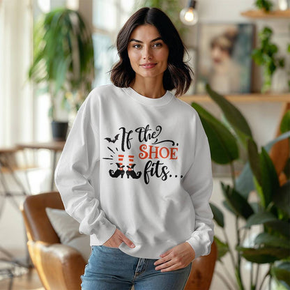 "If the Shoe Fits..." Halloween Sweatshirt – Wickedly Stylish for the Spooky Season