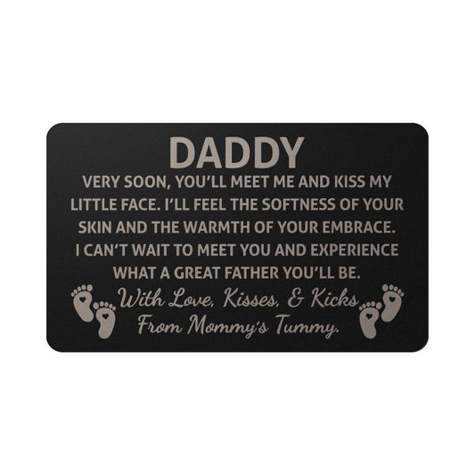 Daddy To Be Wallet Card