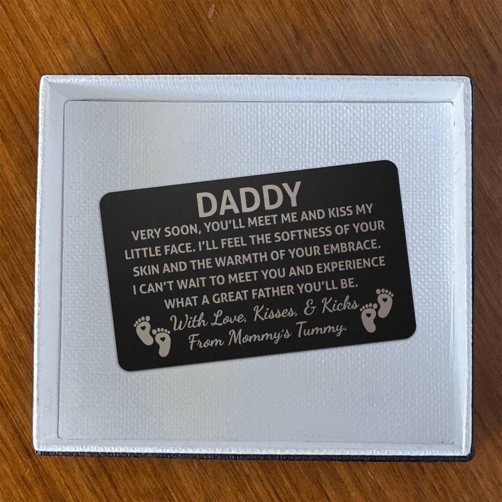 Daddy To Be Wallet Card