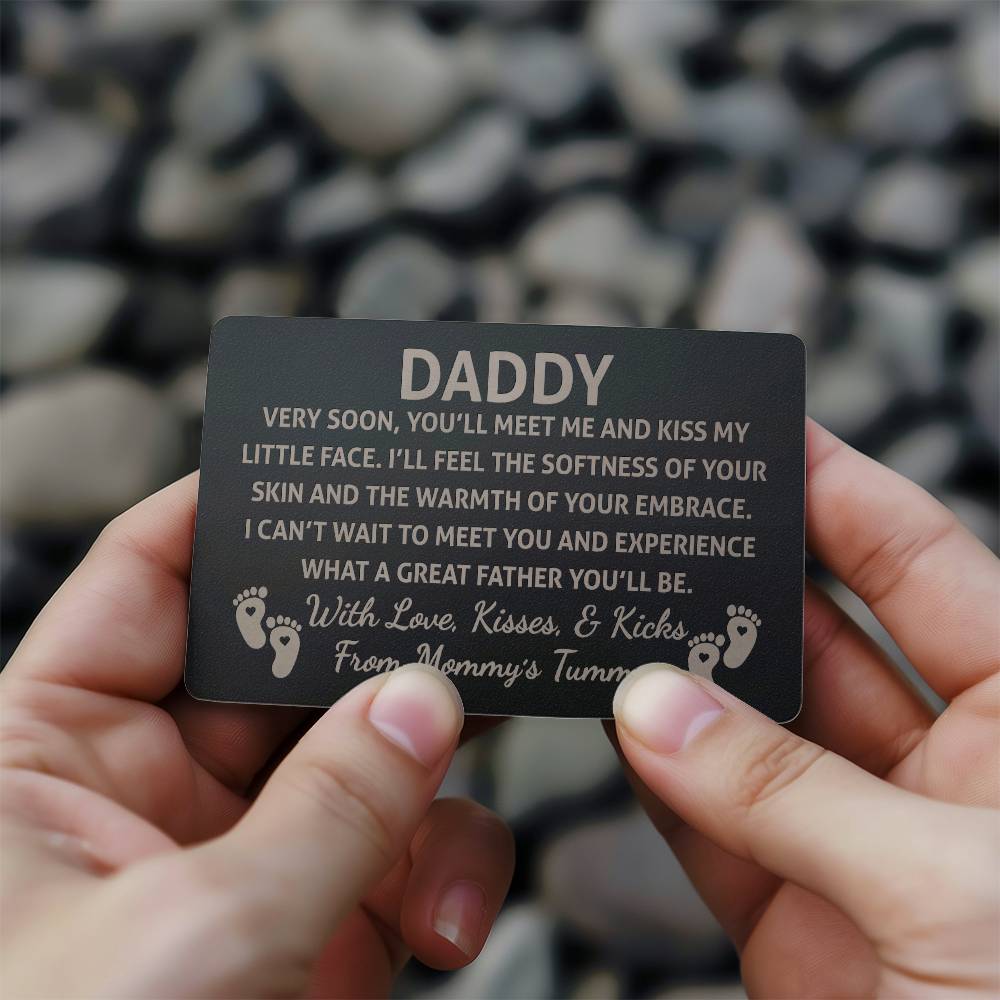 Daddy To Be Wallet Card