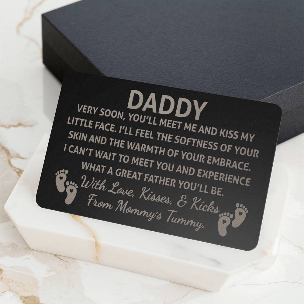 Daddy To Be Wallet Card