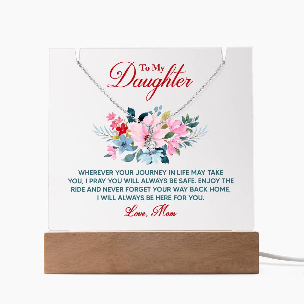 Alluring Beauty Necklace & Keepsake Acrylic Bundle: From Mom to Daughter