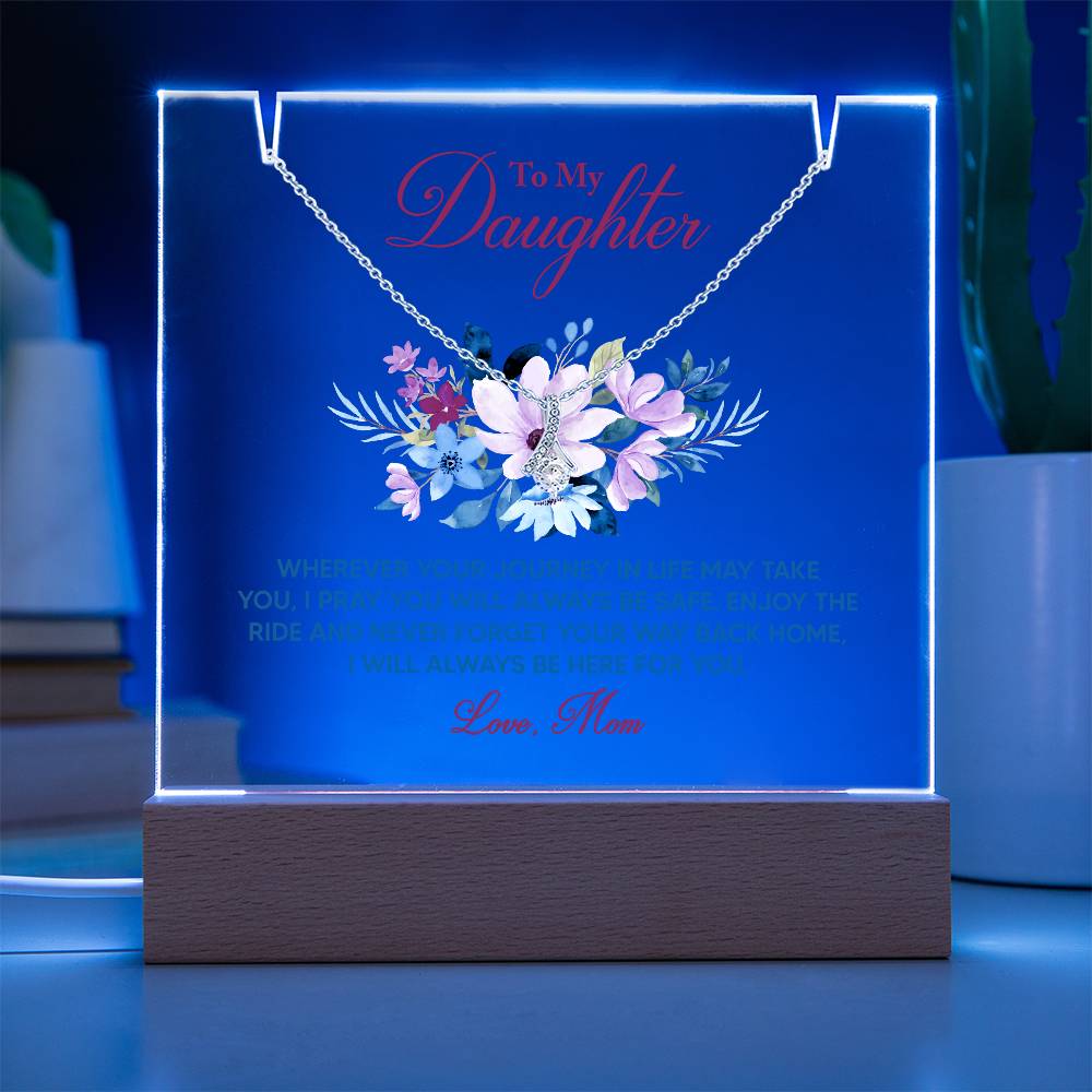 Alluring Beauty Necklace & Keepsake Acrylic Bundle: From Mom to Daughter