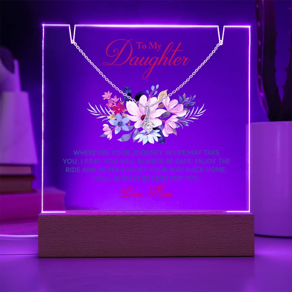 Alluring Beauty Necklace & Keepsake Acrylic Bundle: From Mom to Daughter