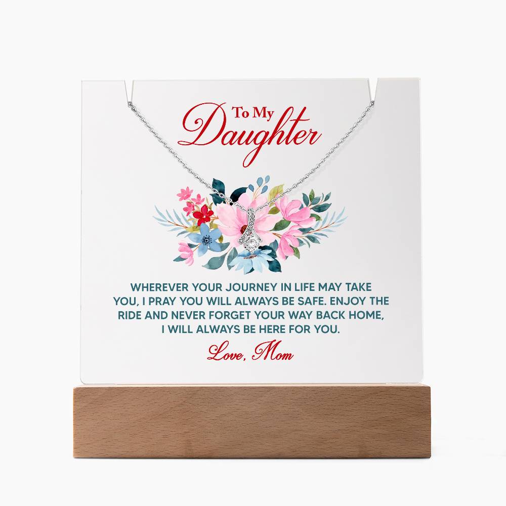 Alluring Beauty Necklace & Keepsake Acrylic Bundle: From Mom to Daughter