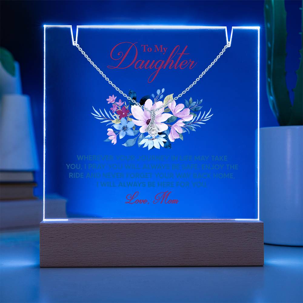 Alluring Beauty Necklace & Keepsake Acrylic Bundle: From Mom to Daughter