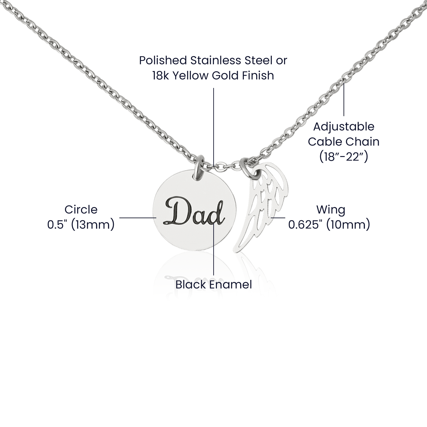 Forever in Your Heart: Memorial Necklace for Dad