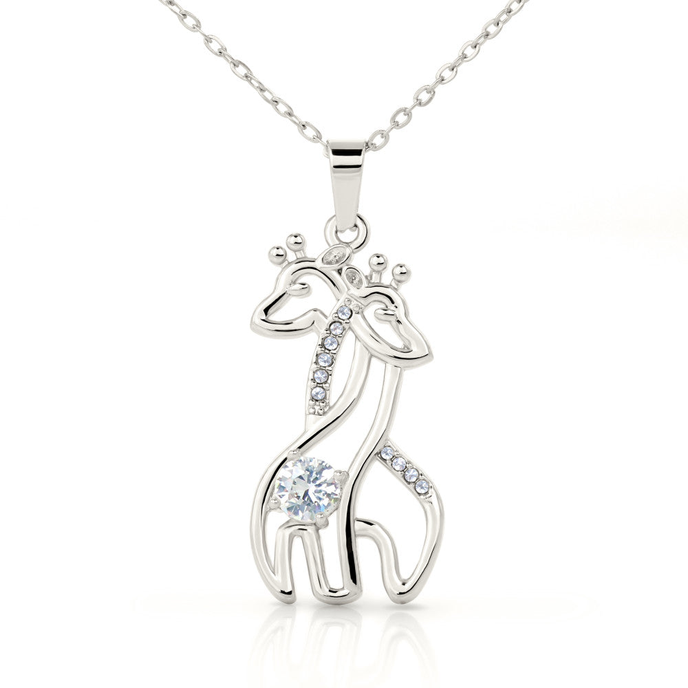 Mother & Daughter Giraffe Necklace – Where Grace, Strength, and Love Entwine