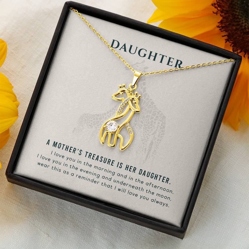 Mother & Daughter Giraffe Necklace – Where Grace, Strength, and Love Entwine