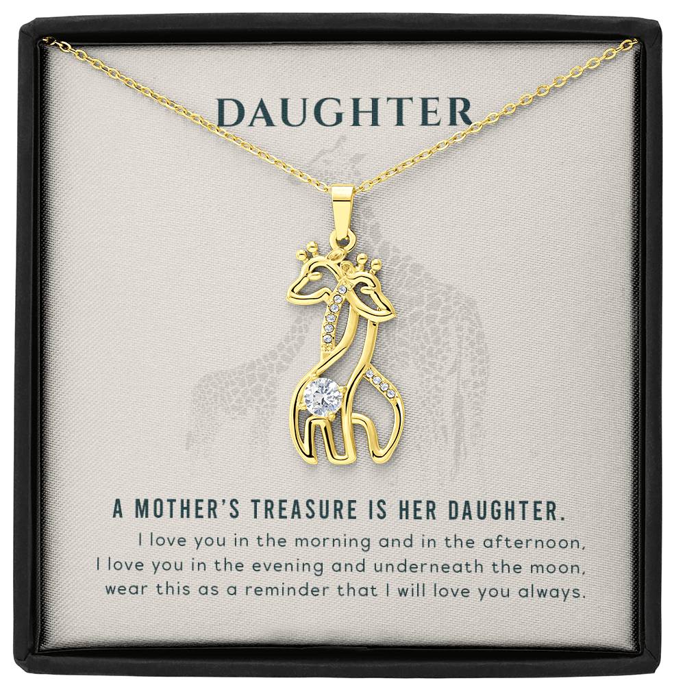 Mother & Daughter Giraffe Necklace – Where Grace, Strength, and Love Entwine